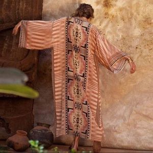 Nightbird Moroccan Cotton Elegant Kimono Duster